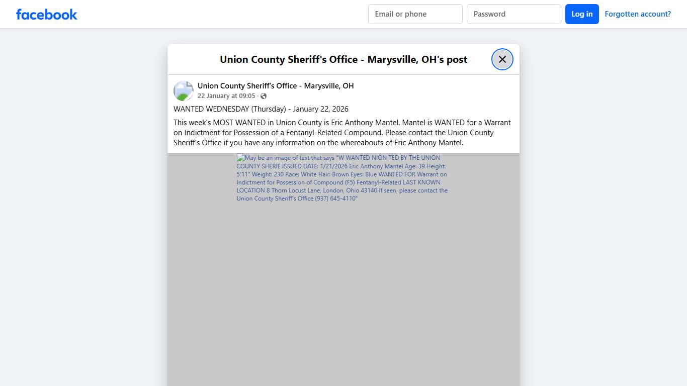 WANTED... - Union County Sheriff's Office - Marysville, OH Facebook